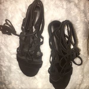 Forever21 Black gladiator sandals🖤👡